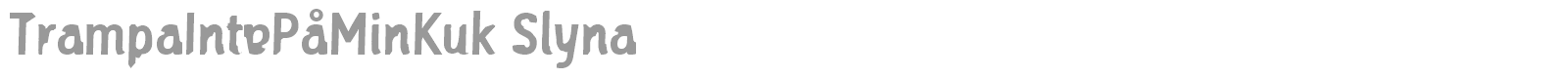 TrampaInteP font preview