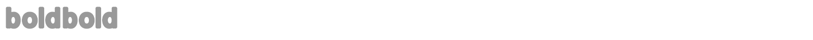 Bold Bold font preview
