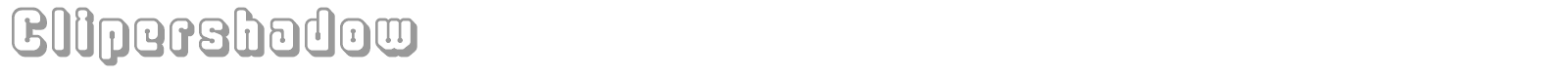 Clipershadow font preview