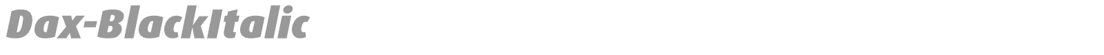 Dax-BlackItalic font preview