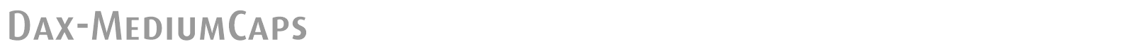 Dax-MediumCaps font preview