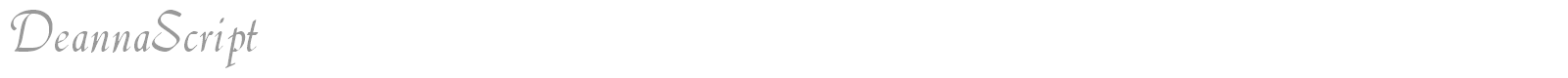 DeannaScript font preview