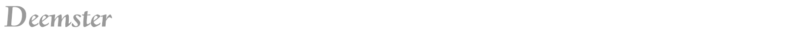 Deemster font preview