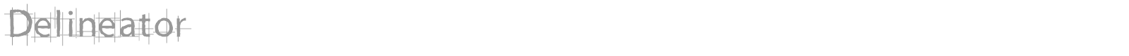 Delineator font preview
