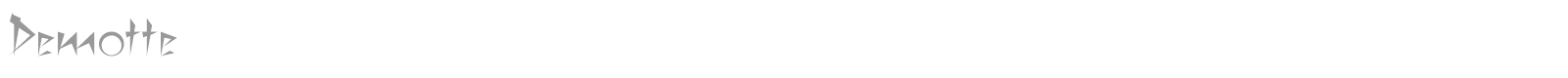 Demotte font preview