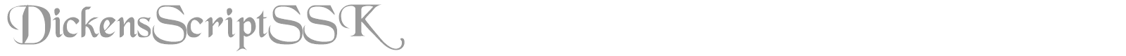 DickensScriptSSK font preview