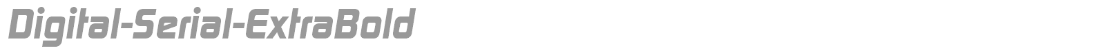 Digital-Serial-ExtraBold font preview
