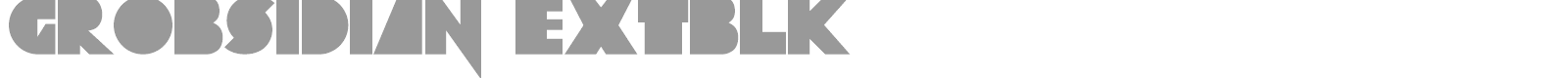 Grobsidian font preview