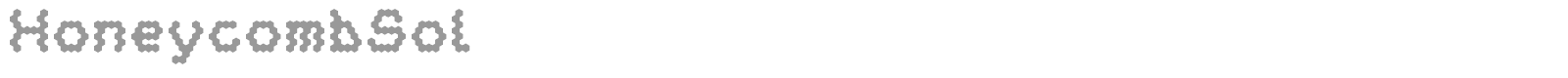 HoneycombSol font preview