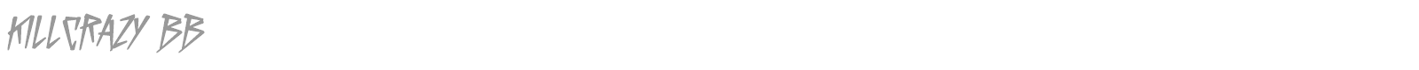 KillCrazy BB font preview