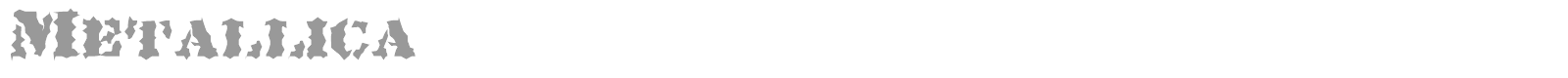 Metallica font preview