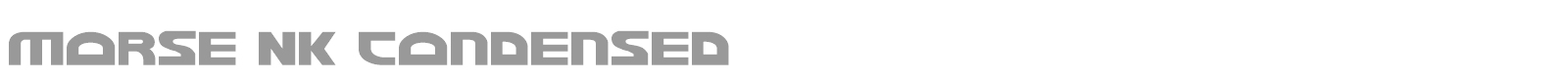 Morse NK Condensed font preview