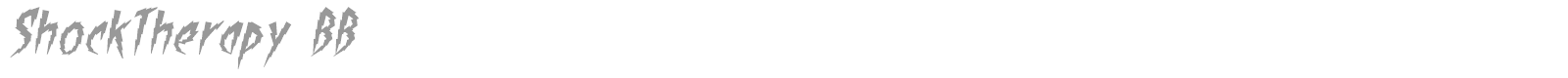 ShockTherapy BB font preview