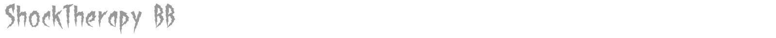 ShockTherapy BB font preview