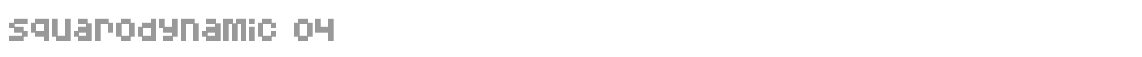 Squarodynamic font preview