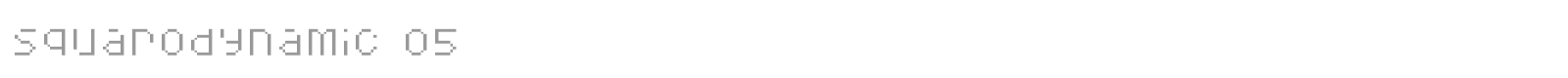 Squarodynamic font preview