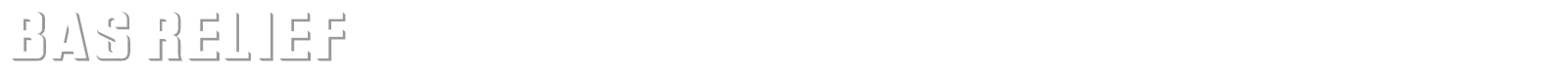 Bas Relief font preview