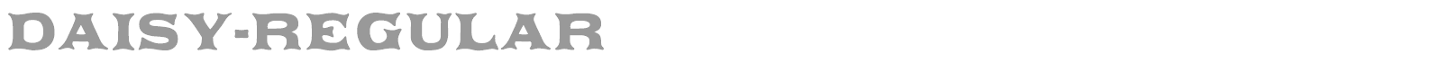 Daisy-Regular font preview
