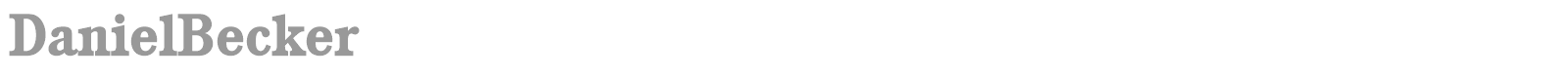 DanielBecker font preview