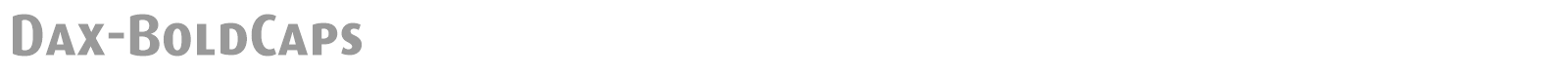 Dax-BoldCaps font preview
