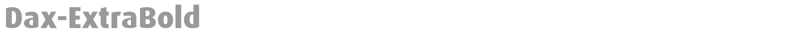 Dax-ExtraBold font preview