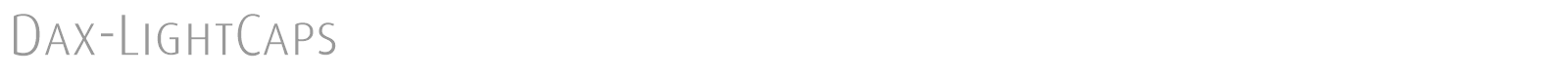 Dax-LightCaps font preview
