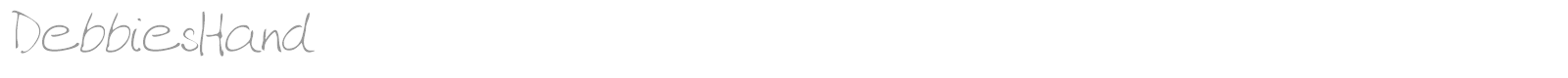 DebbiesHand font preview