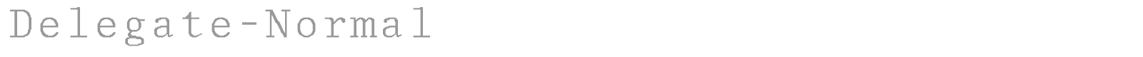 Delegate-Normal font preview