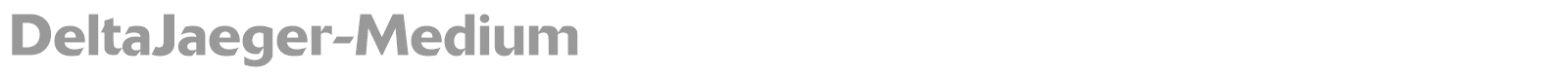 DeltaJaeger-Medium font preview