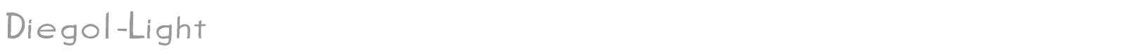 Diego1-Light font preview