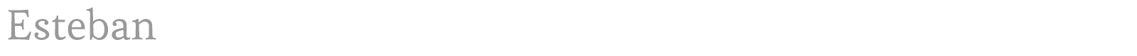 Esteban font preview
