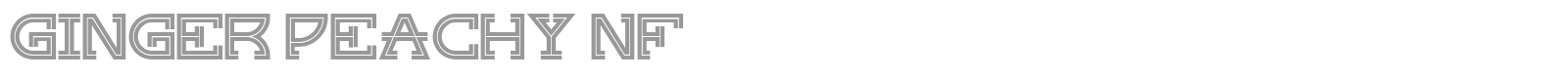 Ginger Peachy NF font preview