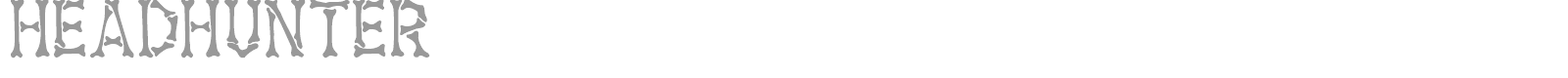 Headhunter font preview