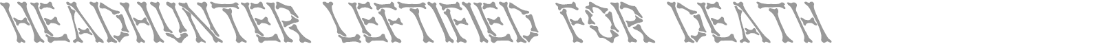 Headhunter font preview