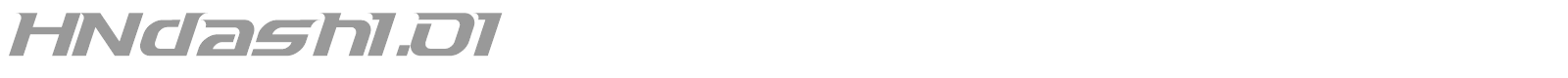 HNdash1.01 font preview