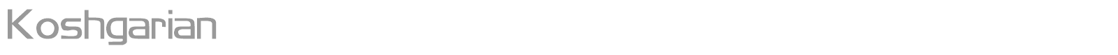 Koshgarian font preview