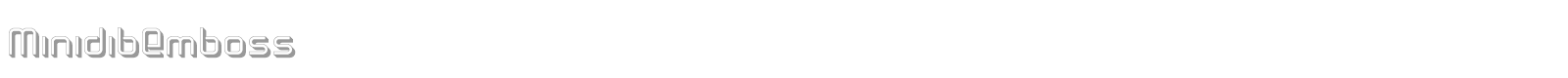 MinidibEmboss font preview
