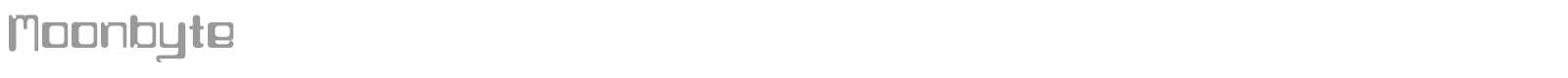 Moonbyte font preview