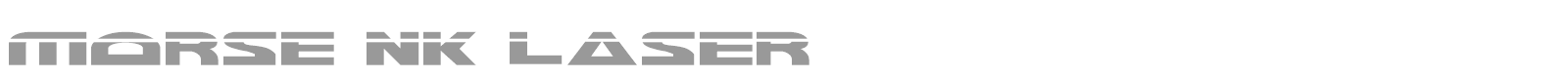 Morse NK Laser font preview