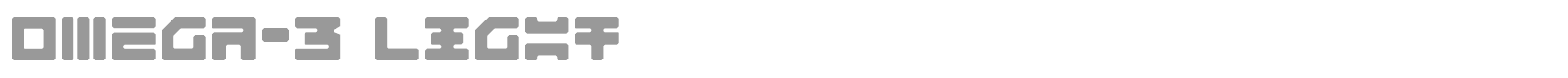 Omega-3 Light font preview