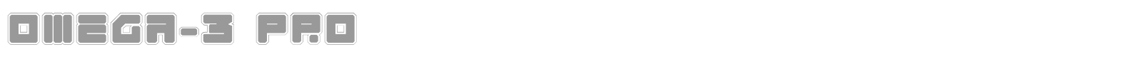 Omega-3 Pro font preview