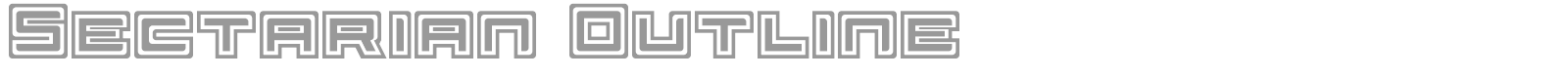 Sectarian Outline font preview