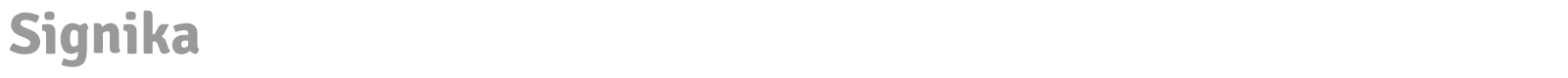Signika Negative font preview