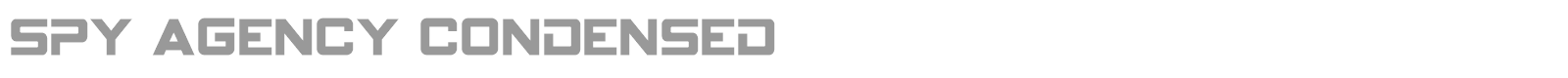 Spy Agency Condensed font preview