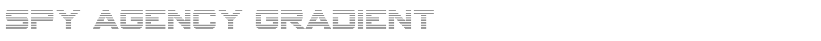 Spy Agency Gradient font preview