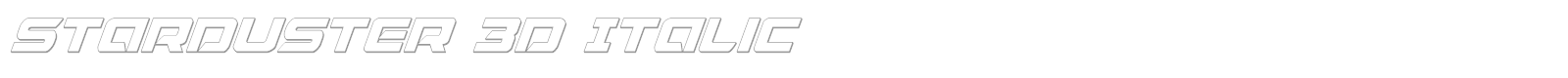 Starduster Academy Italic font preview