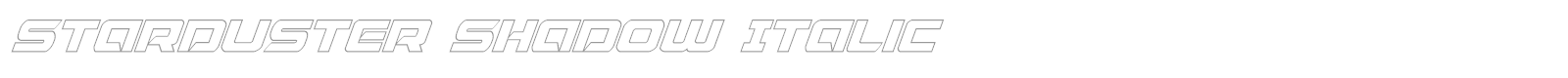 Starduster Academy Italic font preview