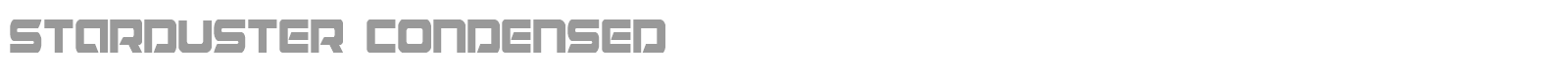 Starduster Condensed font preview