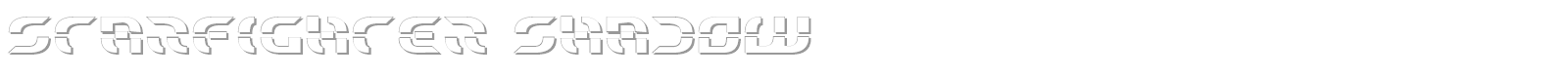 Starfighter Shadow font preview