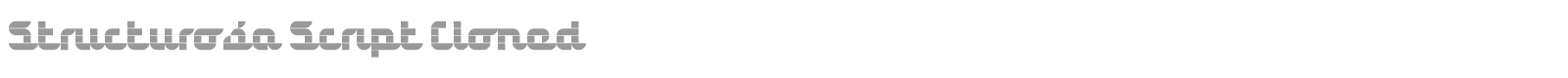 Structurosa Script Cloned font preview